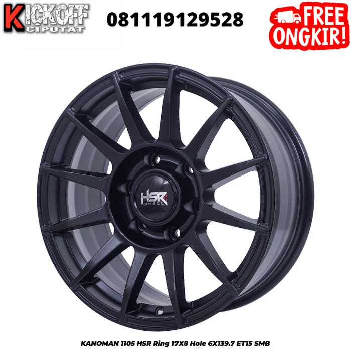 READY VELG HSR KANOMAN HSR 17x8 6x1397 ET15 BLACK