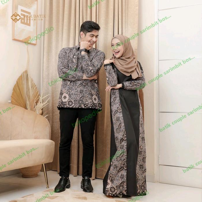 TERLARIS wou batik couple premium ria ricis teuku ryan gamis batik