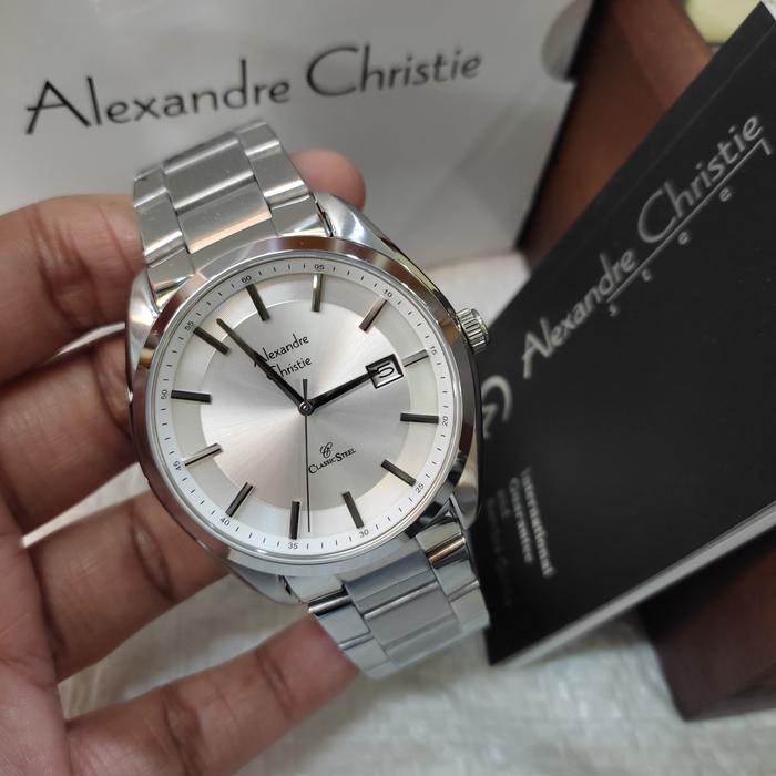 Jam Tangan PRIA ORIGINAL Alexandre Christie Ac 8648 MD St Stain