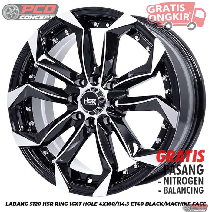 TERLARIS VELG MOBIL HSR LABANG R16 BUAT CALYA BRIO MOBILIO AVANZA R16