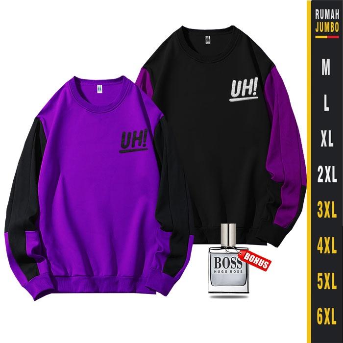 Sweater Crewneck Oversize UH Jaket Switer Pria Wanita Big Size