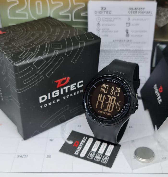Jam tangan pria DIGITEC 8086 rubber digitec original touchscreen