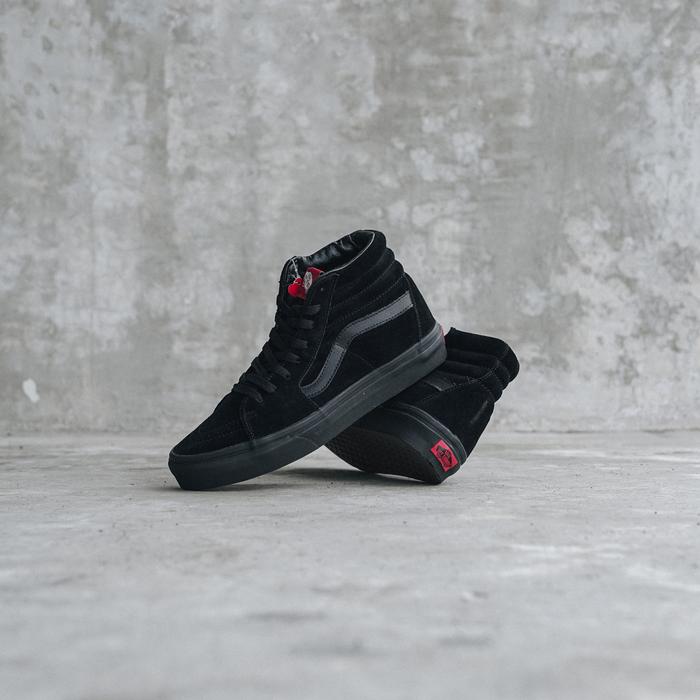 Vans Sk8 Hi Classic Black Black Suede Original 100% BNIB