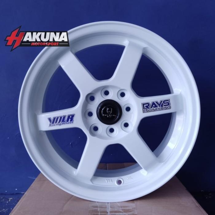 Velg Mobil Avanza Xenia Livina HSR TE R16 Model Te37 Warna Putih