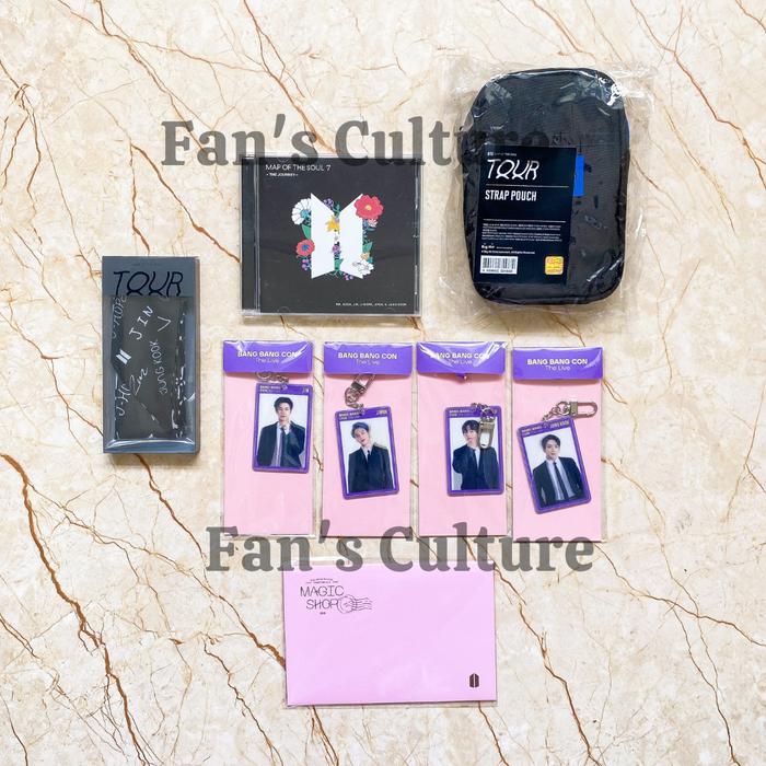 BUNDLE BTS Map of the Soul (MOTS)-Deco Strap/Keyring/Japan Album/Pouch