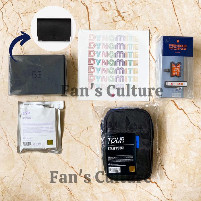 [READY] BTS: BE MERCH-CARD WALLET w/ Vinyl/Lucky Draw/Strap Pouch