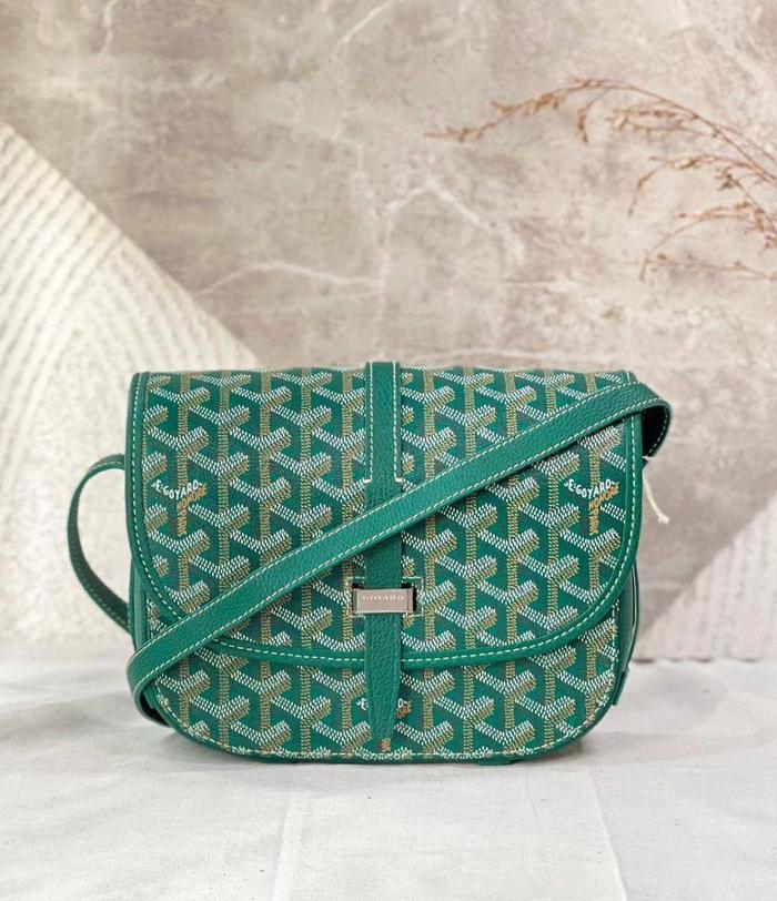 Original - Goyard Belvedere PM Special Color Green Sling Bag