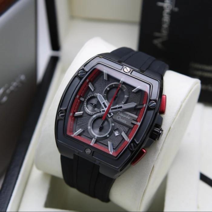 ALEXANDRE CHRISTIE AC 6625 BLACK RED AC6625 PRIA ORIGINAL,,RUBBER