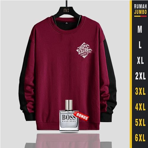 Sweater Crewneck Oversize Ripcurl Jaket Switer Pria Wanita Big Size