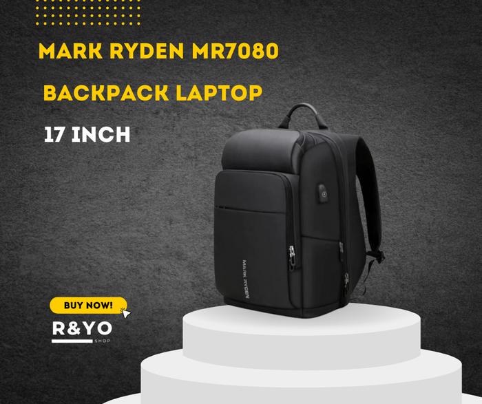 MARK RYDEN MR7080 Backpack Bag USB - Tas Ransel Laptop 17 Inch