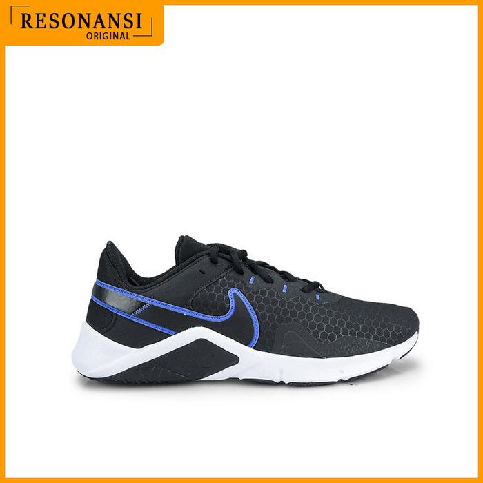 SEPATU PRIA TERBARU NIKE ORIGINAL SPORTS LEGEND ESSENTIAL 2 HITAM-BIRU