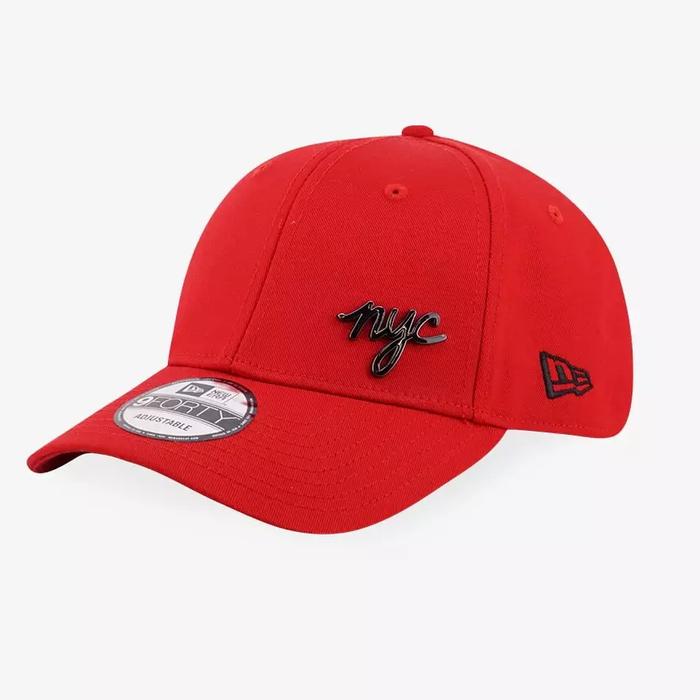 New Era 9Forty NYC Metal Badge Men's Caps - Red Original