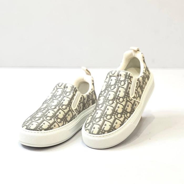 Sepatu Dior oblique slip on sneakers 37 BNIB komplit box