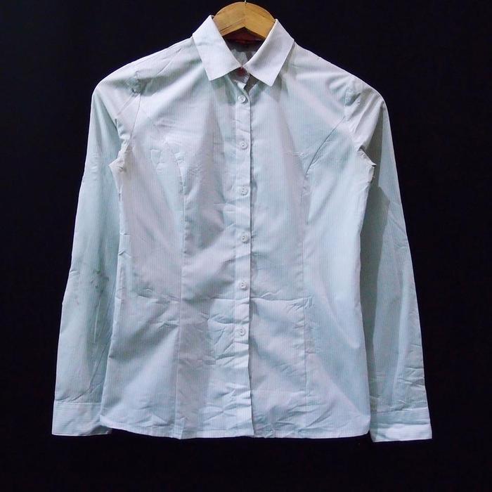 DH670 SIZE S STRIP KEMEJA WANITA IMPORT SECOND PRELOVED BEKAS SECOND