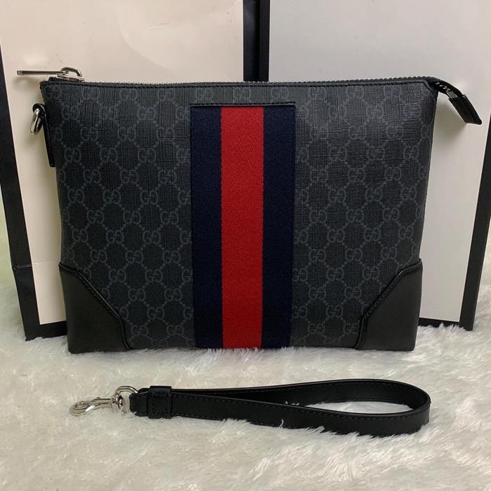 Gucci GG Pouch Supreme Original Authentic Pouch 100%