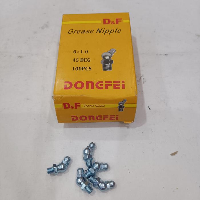 GREASE NEEPLE ANGIN 6MM BENGKOK 45°/NEEPLE PISPOT 6MM BENGKOK 45°