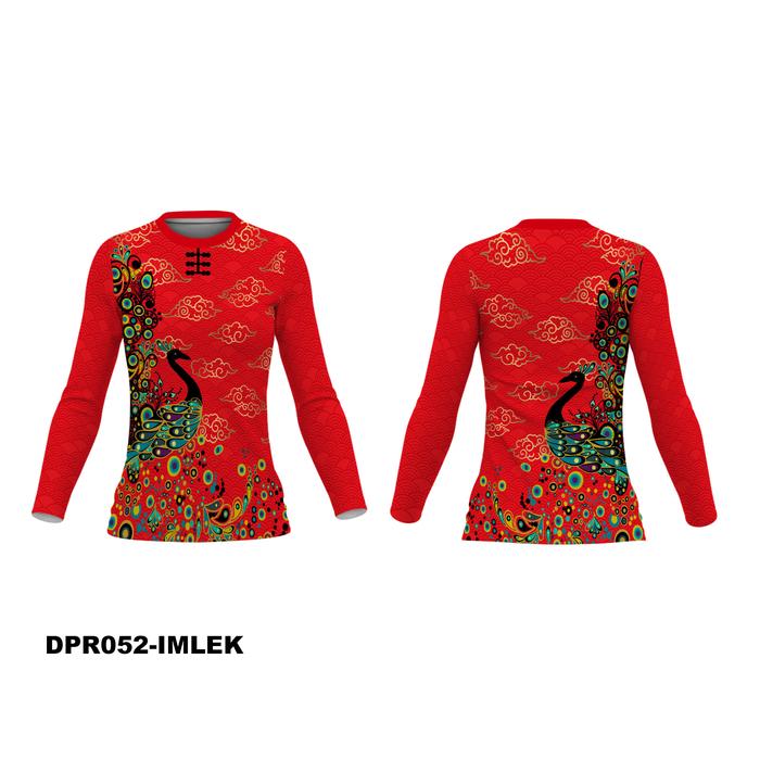 Kaos Baju Jersey Cheongsam Imlek Wanita Custom DPR052