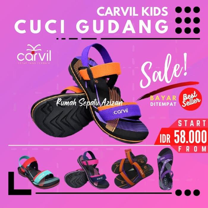 Carvil Momo 02 TW Sandal Sponge Anak Perempuan Carvil Original