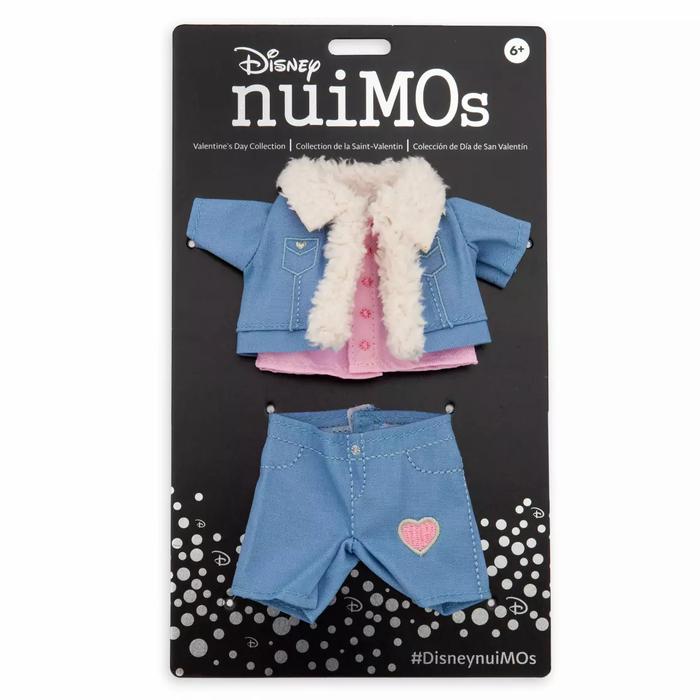 Disney nuiMOs Outfit - Valentine Day Sherpa Heart Denim Jacket & Jean