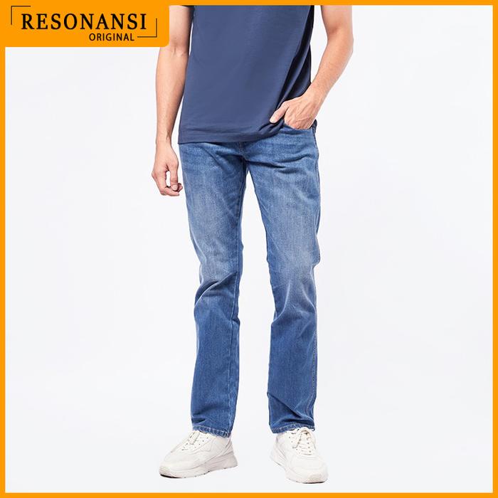 CELANA JEANS PRIA TERBARU WRANGLER ORIGINAL SLIM SPENC 04A22 MED BLUE