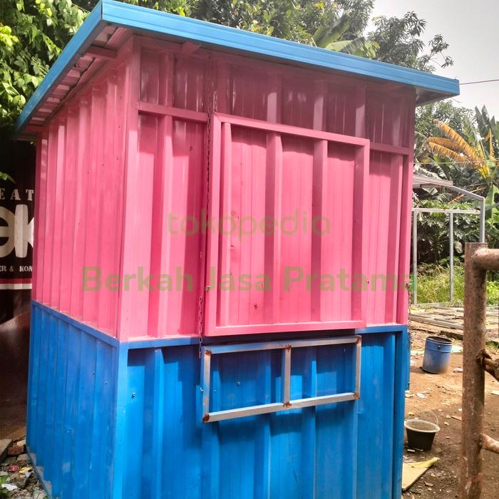 Booth container custom minimalis