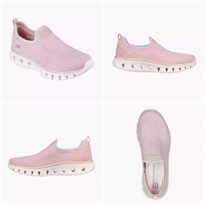 SALEEE 100% Original SKECHERS GO WALK GLIDE-STEP FLEX MAUVE Women's