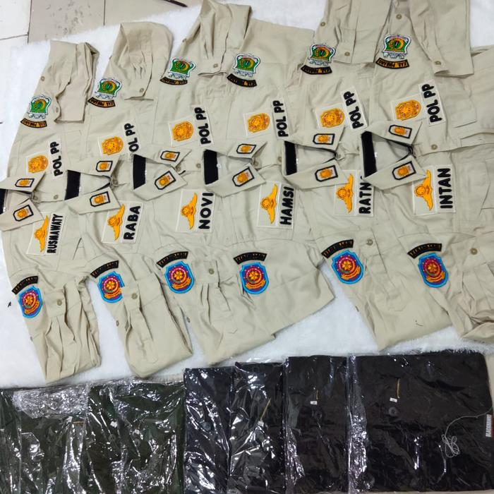 Baju dan Celana Cream Pol pp dan Bordir