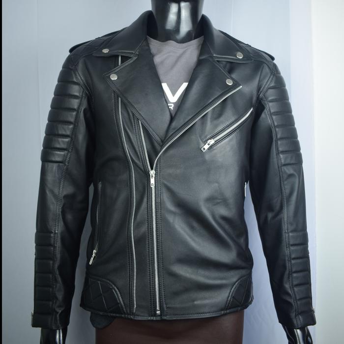 Jaket kulit pria Jaket motor Jaket kulit garut custom gambar lukis