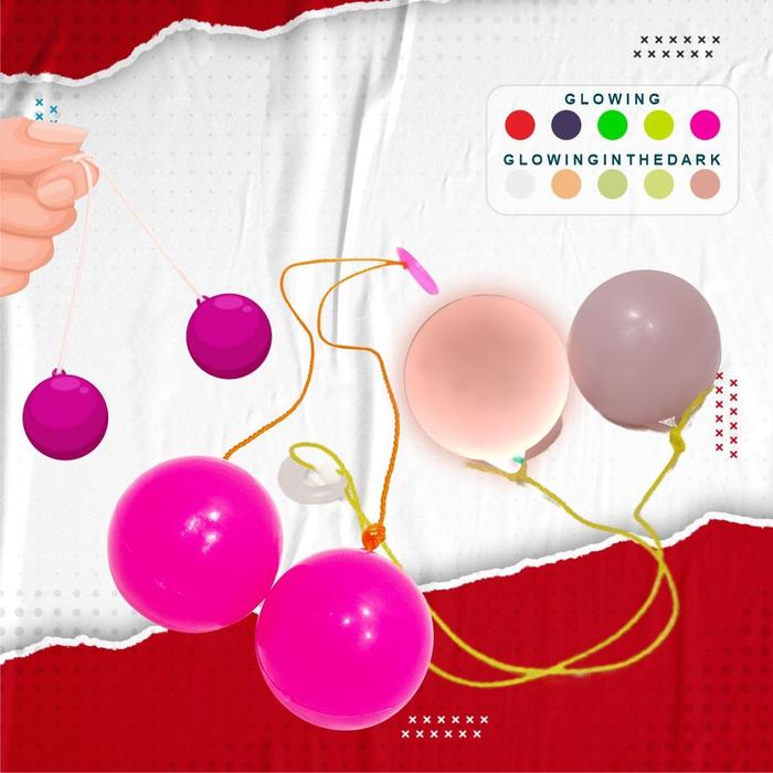 [COD] Tseloop M306 Mainan Anak Lato Lato Glow In The Dark / Tek Tek /