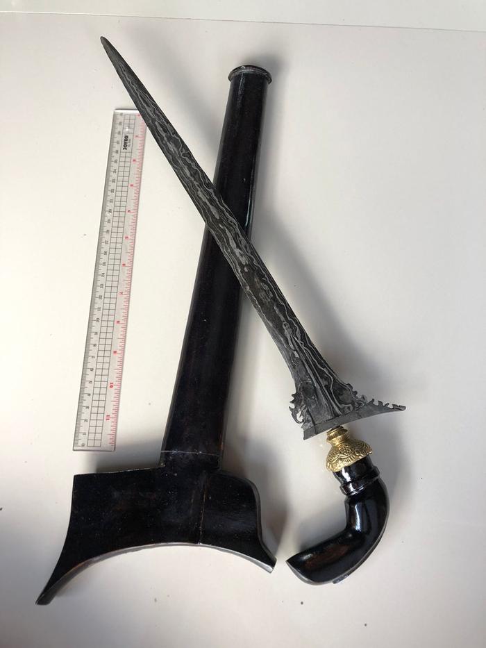 Keris Junjung Galih Asli Kalimantan Koleksi Sesepuh