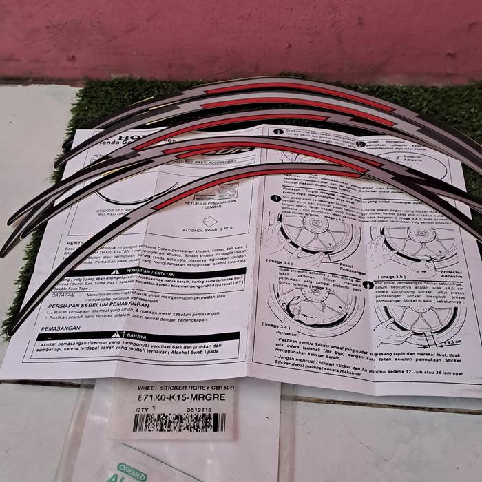 stiker velg motor honda cb150r-whell stiker cb150r