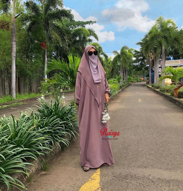 abaya gamis crinkle tali / gamis abaya syar'i / gamis wanita murah
