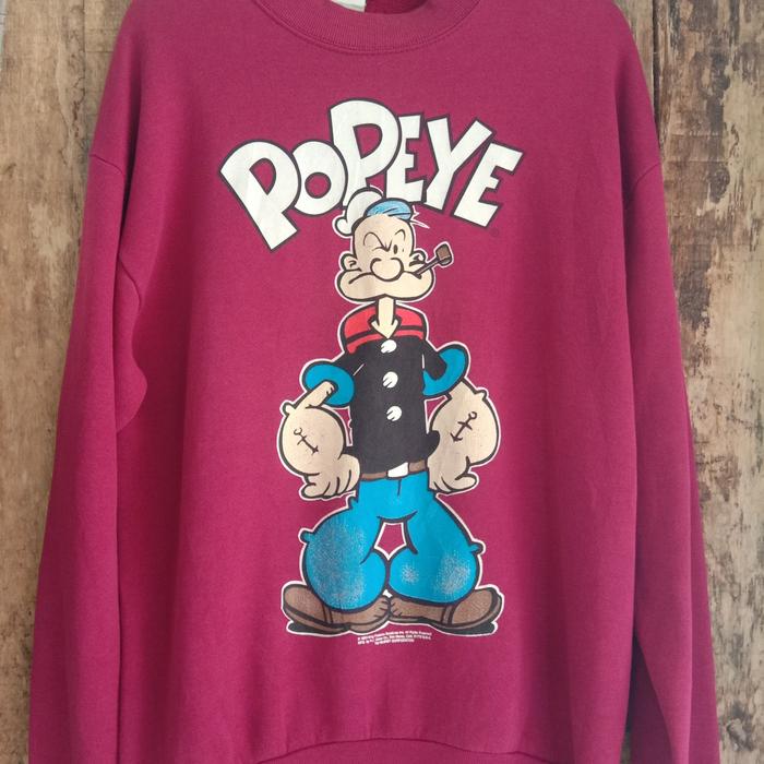 Vintage Crewneck, - OFFICIAL POPEYE 1993 KFS -