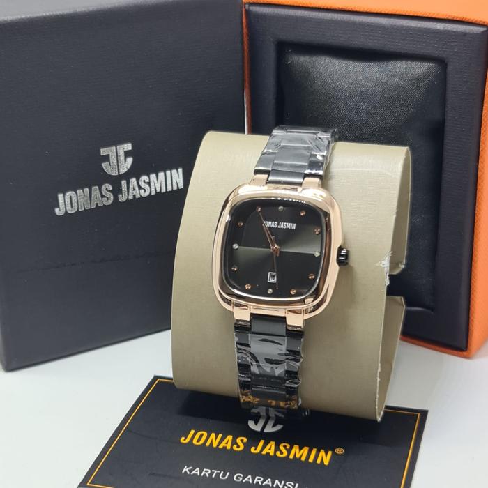 Jam Tangan Wanita Jonas Jasmin 2228 Analog Rantai Stainless Original