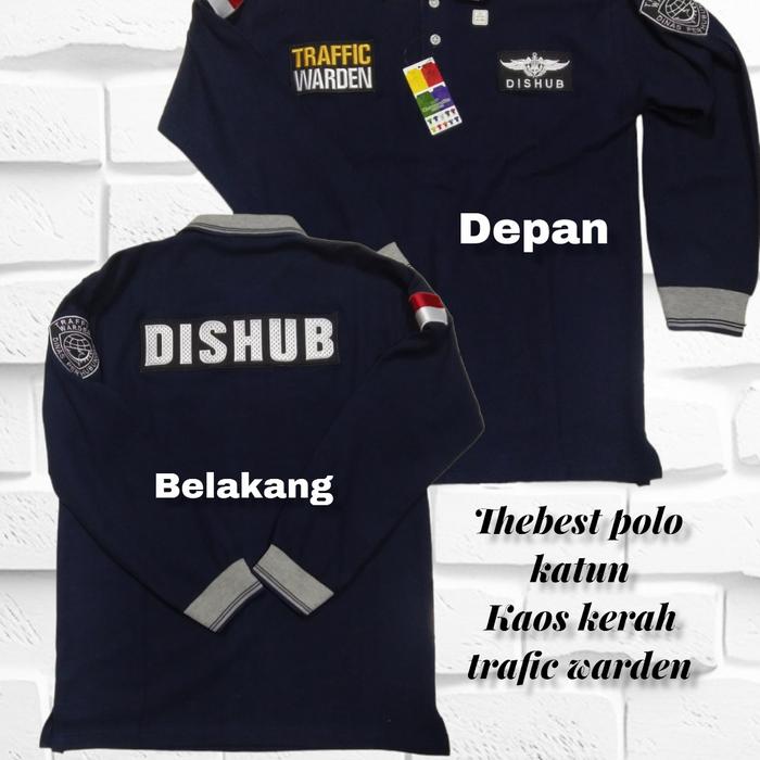 kaos kerah dishub terafic warden kaos dishub