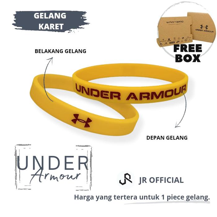 Gelang Karet Distro Pria UNDER ARMOUR Original Rubber Bracelet Sport