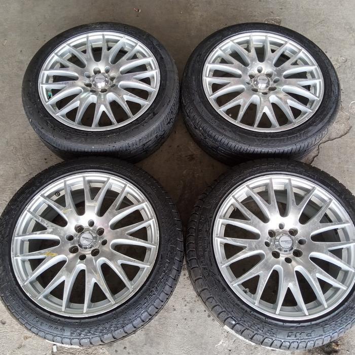 velg dan ban bekas mobil racing HSR nifty ring 17 + ban 205 50 17