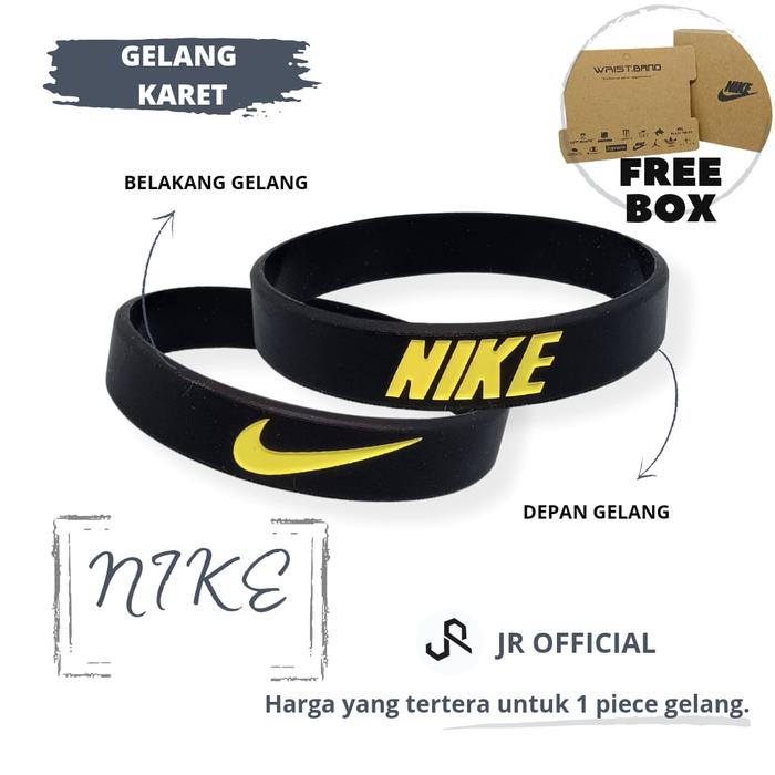 Gelang Tangan Pria Karet NIKE Distro Original Rubber Bracelet Fashion