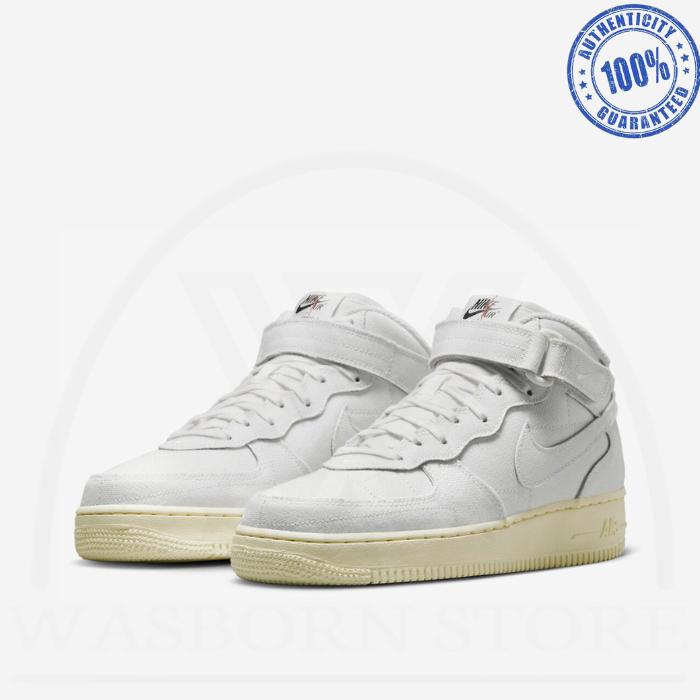 " NIKE AIR FORCE 1 MID '07 SUMMIT WHITE CANVAS (W) "