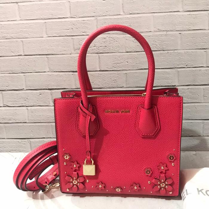 Jual Tas M1chaelK0rs MK MERCER MEDIUM MESSENGER DEEP PINK Original