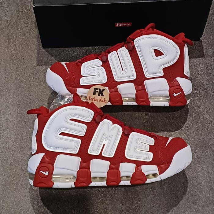 Nike Air More Uptempo Supreme Suptempo Red White