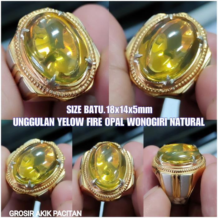 CINCIN FIRE OPAL WONOGIRI NATURAL JAMINAN ASLI WONOGIRI