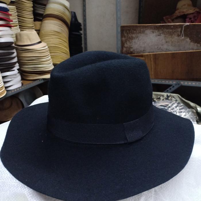 Topi Koboi Laken Topi Koboi Dewasa Topi Koboi Pria-Hitam