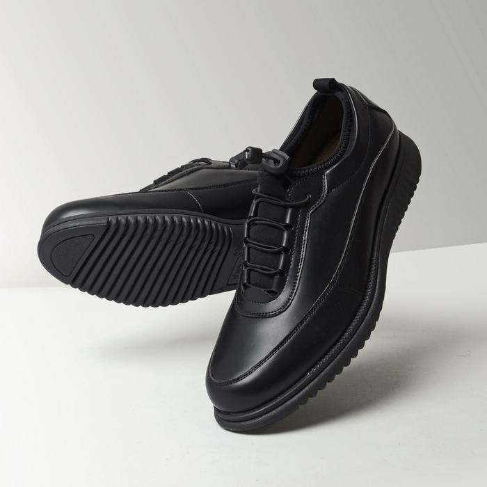 Sepatu Pria Sneakers VOLVE WAVE BLACK Casual Original