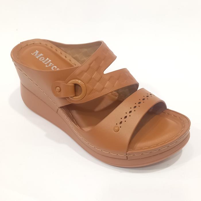 sandal selop wedges ban 2 mollyca original