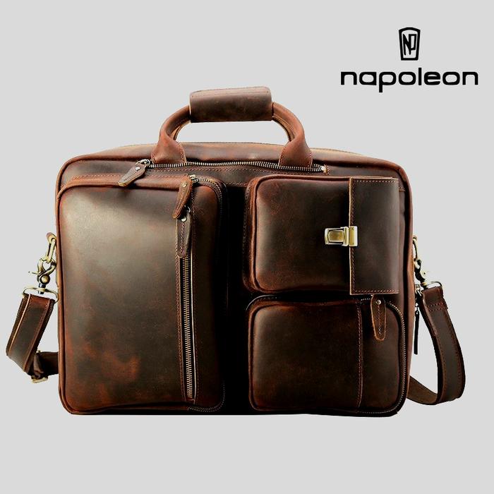 Tas Ransel & Tas Selempang Kulit Sapi Asli - PILOT by Napoleon