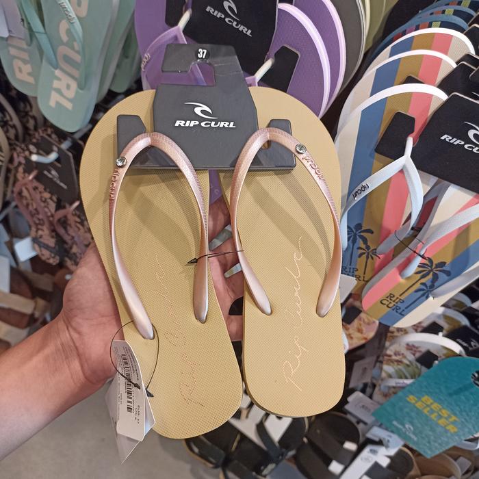 SANDAL WANITA RIP CURL ORIGINAL SCRIPT WAVE  GOLD