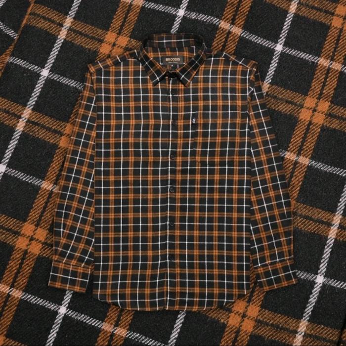 Broodis kemeja flanel lengan panjang dark arthur