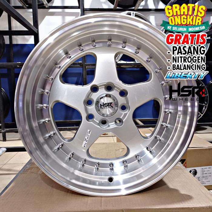 Velg Mobil Civic, Corolla, Vios, Ring 15 Tapak Lebar - Hsr Wheel Burn
