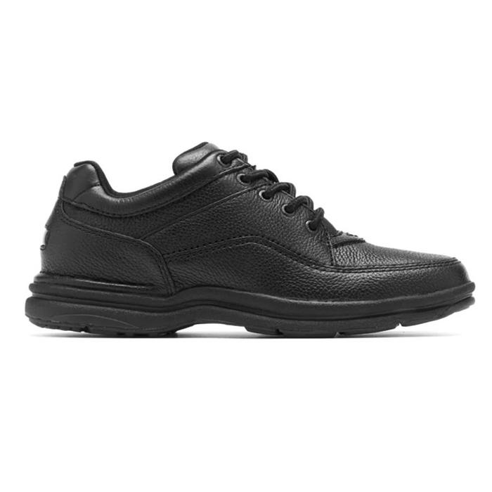 Sepatu ROCKPORT Mens WORLD TOUR Classic Leather Black ORIGINAL